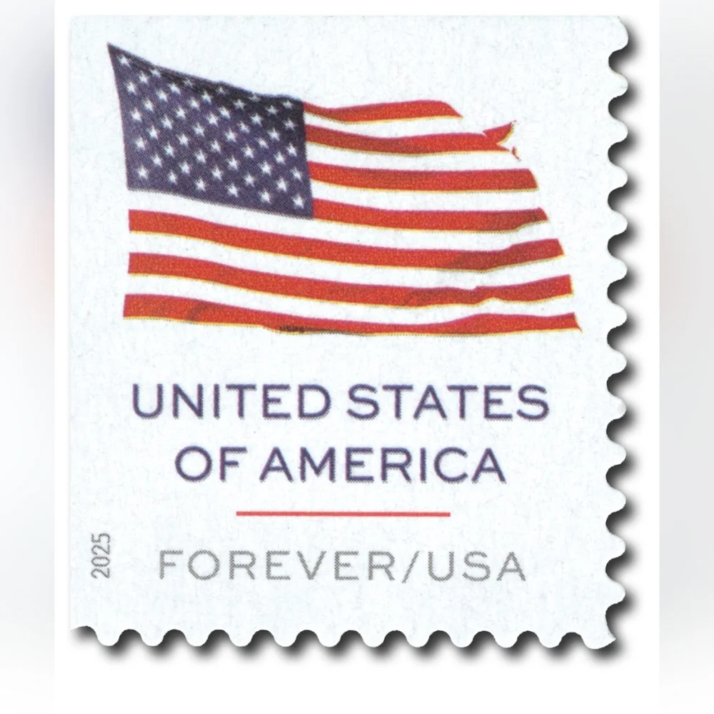100 Forever Stamps 5‎ Sheets of 20 First Class USPS Stamps 2025 U.S. Flags